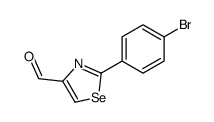 2-(4-bromophenyl)-1,3-selenazole-4-carbaldehyde Structure