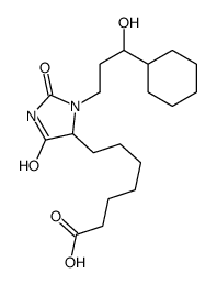 3-(3-cyclohexyl-3-hydroxypropyl)-2,5-dioxoimidazolidine-4-heptanoic acid结构式