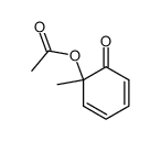 6-acetoxy-6-methylcyclohexa-2,4-dienone结构式