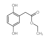 Benzeneacetic acid,2,5-dihydroxy-, ethyl ester结构式