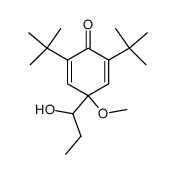 4-(1-hydroxypropyl)-4-methoxy-2,6-di-t-butylcyclohexa-2,5-dienone Structure