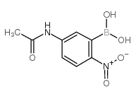5-乙酰氨基-2-硝基苯基硼酸结构式