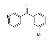 3-(3-溴苯甲酰基)吡啶结构式