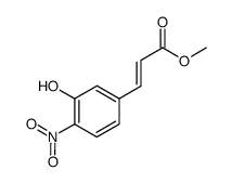 3-(3-hydroxy-4-nitrophenyl)-acrylic acid methyl ester Structure