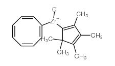 Chloro(cyclooctatetraenyl)(pentamethylcyclopentadienyl)zirconium(IV) Structure