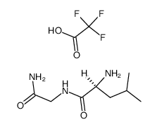 L-Leucyl-glycine amide trifluoroacetate结构式
