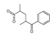 2-methyl-4-nitro-1-phenylpentan-1-one Structure