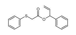 1-phenylallyl 2-(phenylthio)acetate结构式