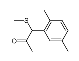 1-(2,5-dimethylphenyl)-1-(methylthio)propan-2-one结构式