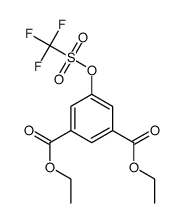 diethyl 5-{[(trifluoromethyl)sulfonyl]oxy}benzene-1,3-dicarboxylate结构式