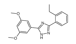 3-(3,5-dimethoxyphenyl)-5-(2-ethylphenyl)-1H-1,2,4-triazole Structure