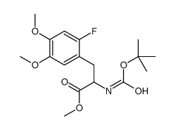 rac N-tert-Butoxycarbonyl-2-fluoro-5-methoxy-4-O-methyl-tyrosine Methyl Ester Structure