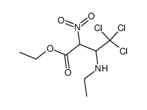 3-ethylamino-4,4,4-trichloro-2-nitro-butyric acid ethyl ester Structure