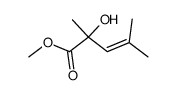 2-hydroxy-2,4-dimethyl-pent-3-enoic acid methyl ester Structure