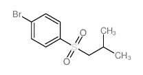 1-溴-4-[(2-甲基丙烷)磺酰基]苯结构式