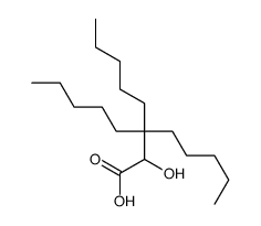 2-hydroxy-3,3-dipentyloctanoic acid Structure