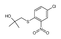 1-(4-chloro-2-nitro-phenylsulfanyl)-2-methyl-propan-2-ol Structure