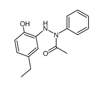 acetic acid-[N'-(5-ethyl-2-hydroxy-phenyl)-N-phenyl-hydrazide]结构式
