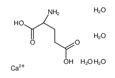 calcium,(2S)-2-aminopentanedioic acid,tetrahydrate Structure