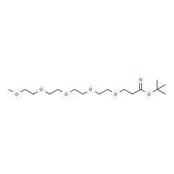 四甘醇单甲醚丙酸叔丁酯结构式