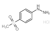[4-(Methylsulfonyl)phenyl]hydrazine hydrochloride Structure