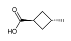 反式-3-甲基环丁烷羧酸结构式