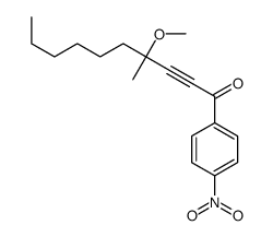 4-methoxy-4-methyl-1-(4-nitrophenyl)dec-2-yn-1-one Structure