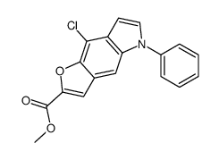 methyl 8-chloro-5-phenylfuro[2,3-f]indole-2-carboxylate Structure