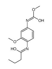 methyl N-[4-(butanoylamino)-3-methoxyphenyl]carbamate结构式