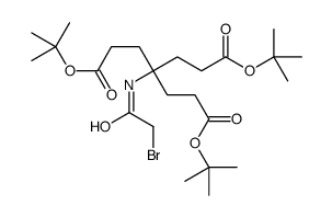 Bis(2-methyl-2-propanyl) 4-[(bromoacetyl)amino]-4-{3-[(2-methyl-2 -propanyl)oxy]-3-oxopropyl}heptanedioate结构式