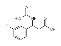 3-乙酰基氨基-3-(3-氯-苯基)-丙酸结构式