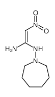1-N'-(azepan-1-yl)-2-nitroethene-1,1-diamine结构式