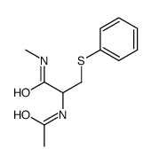 2-acetamido-N-methyl-3-phenylsulfanylpropanamide Structure