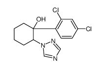 1-(2,4-dichlorophenyl)-2-(1,2,4-triazol-1-yl)cyclohexan-1-ol结构式