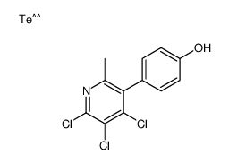 tellurium,4-(4,5,6-trichloro-2-methylpyridin-3-yl)phenol结构式