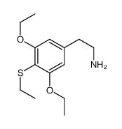 2-(3,5-diethoxy-4-ethylsulfanylphenyl)ethanamine结构式