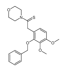 4-(2-(2-benzyloxy-3,4-dimethoxyphenyl)-1-thioxoethyl)morpholine Structure