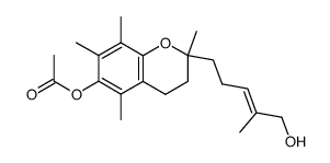 6-acetoxy-2,5,7,8-tetramethyl-2-(5-hydroxy-4-methyl-3-penten-1-yl)chroman结构式
