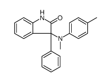 2H-Indol-2-one, 1,3-dihydro-3-[methyl(4-methylphenyl)amino]-3-phenyl-结构式