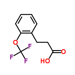 3-[2-(Trifluoromethoxy)phenyl]propanoic acid Structure
