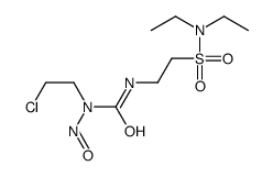 1-(2-chloroethyl)-3-[2-(diethylsulfamoyl)ethyl]-1-nitrosourea Structure