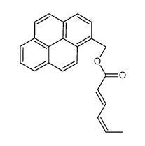 pyren-1-ylmethyl hexa-2,4-dienoate结构式