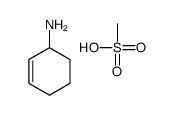 cyclohex-2-en-1-amine,methanesulfonic acid结构式