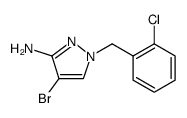 1H-Pyrazol-3-amine, 4-bromo-1-[(2-chlorophenyl)methyl] Structure