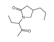 1-(2-oxopentan-3-yl)-4-propylpyrrolidin-2-one结构式