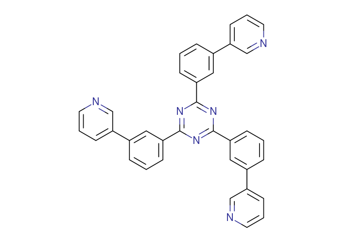 2,4,6-Tris(3-(pyridin-3-yl)phenyl)-1,3,5-triazine structure