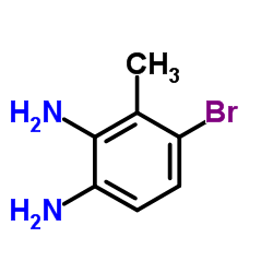 4-溴-3-甲基苯-1,2-二胺结构式