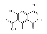 5-hydroxy-3-methylbenzene-1,2,4-tricarboxylic acid Structure