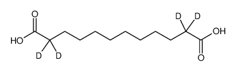 十二烷二酸-D4结构式
