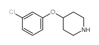 4-(3-氯苯氧基)哌啶结构式